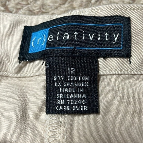 Relativity size 12 khaki Bermuda shorts - Picture 4 of 6